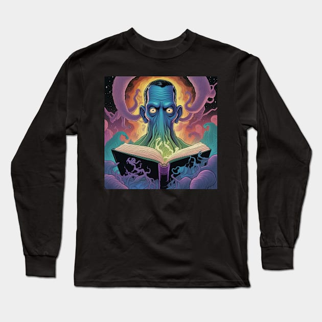 Cthulhu HP Lovecraft Long Sleeve T-Shirt by JonHale